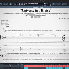 Load image into Gallery viewer, Universe in a Bruise tab cover